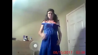 blue dress strip
